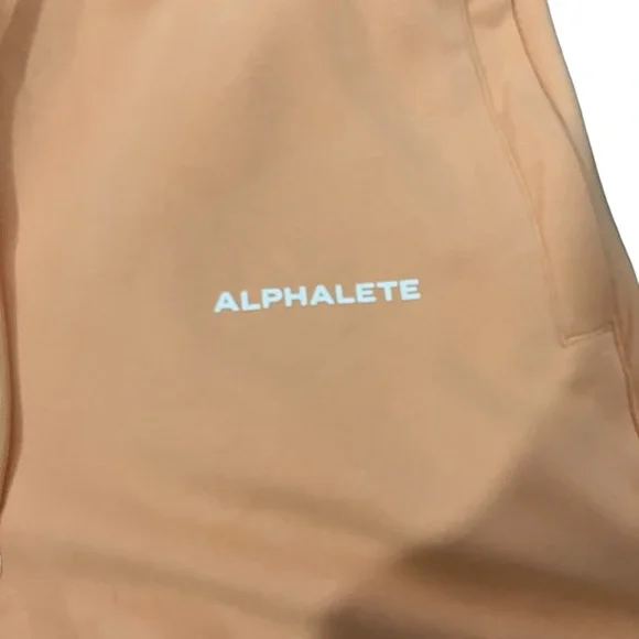 Alphalete NWPT L & S Essential Core women’s athletic shorts light orange - Picture 3 of 13